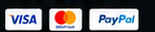 Visa, Mastercard, PayPal